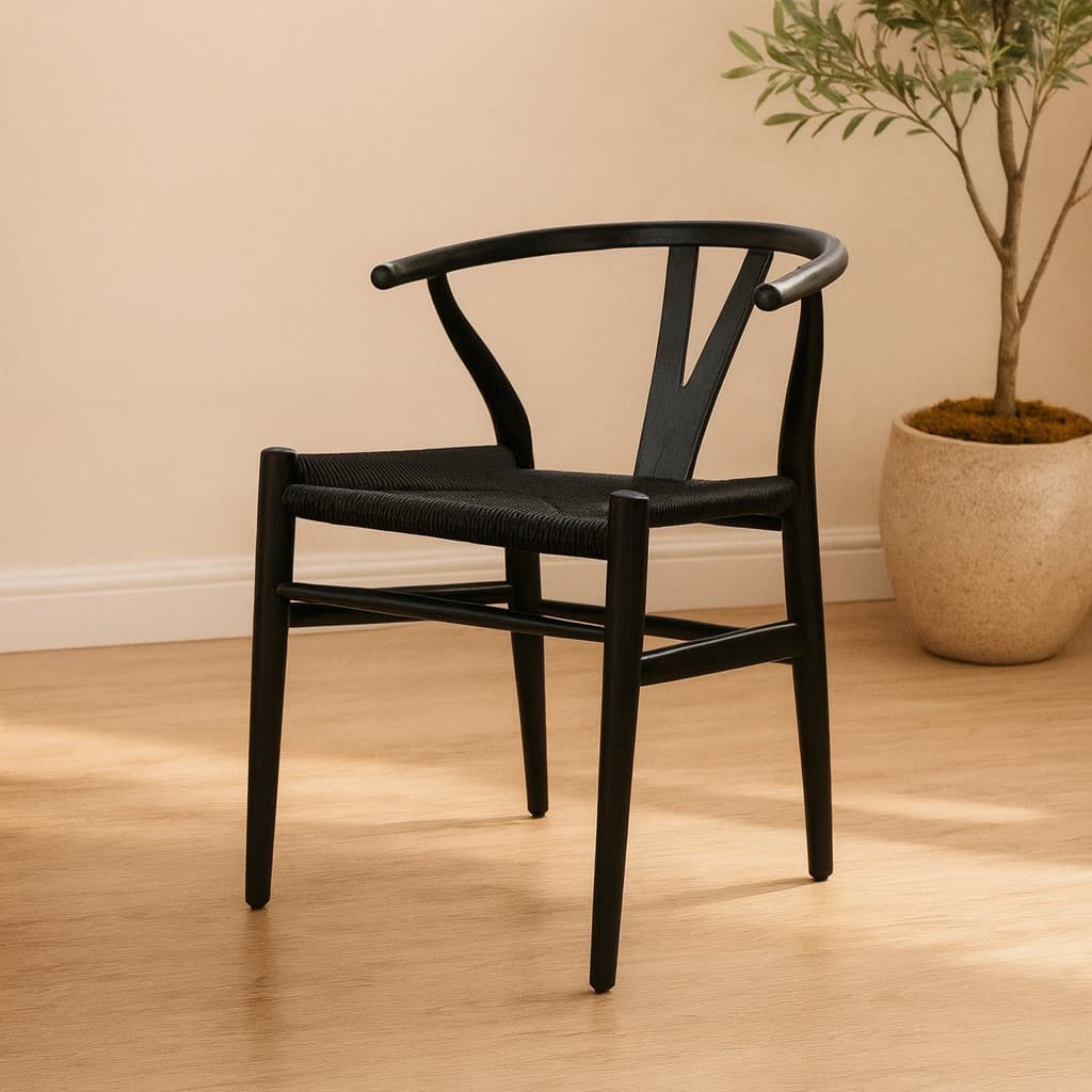 Silla Wishbone Black