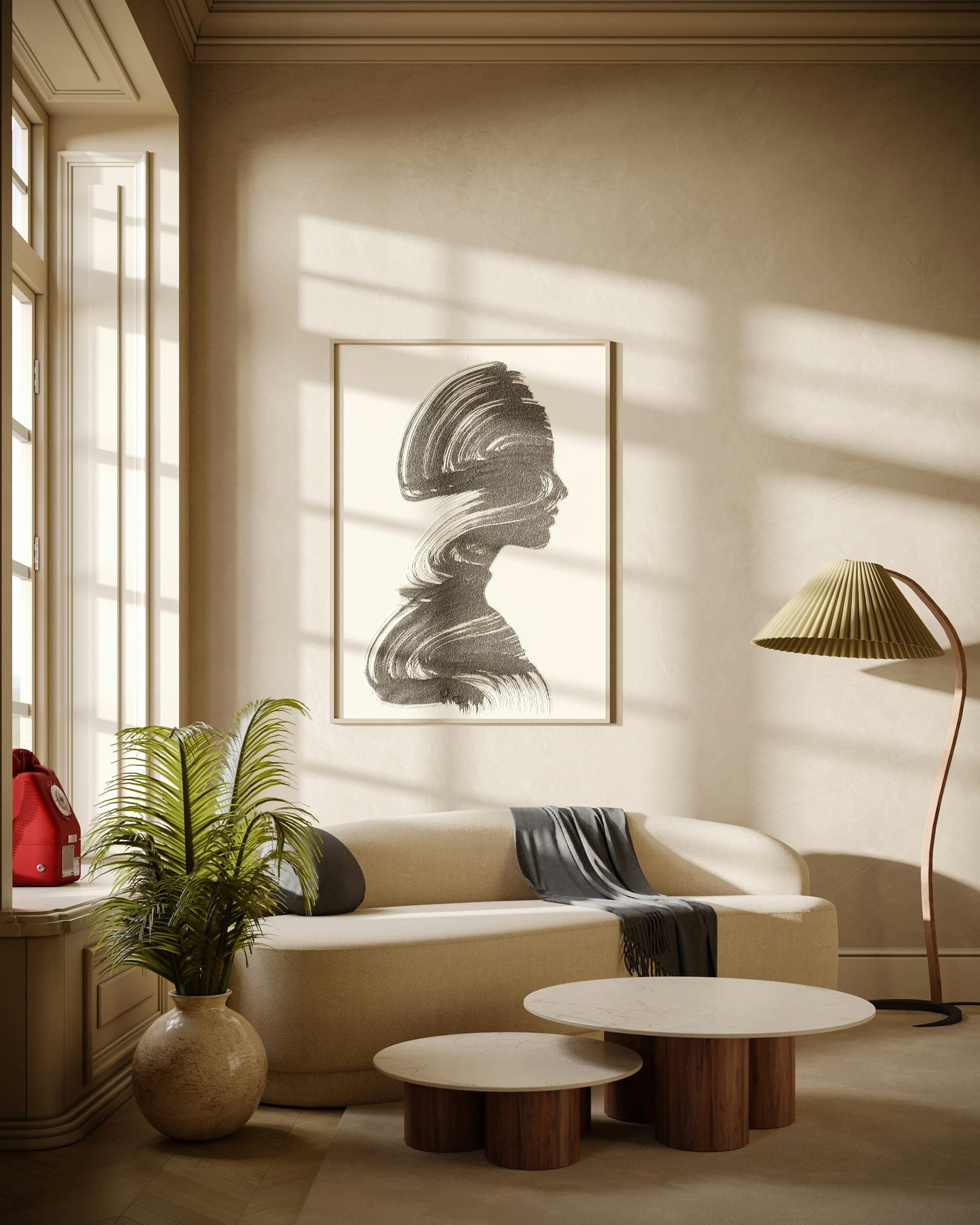 Sillón Marlowe en living luminoso